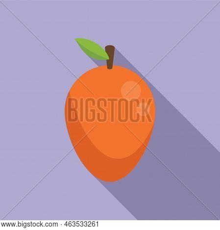 Gmo Mango Icon Flat Vector. Dna Food. Gene Biology