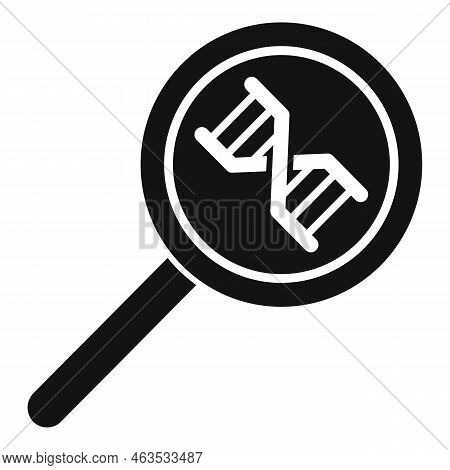 Search Dna Icon Simple Vector. Gmo Food. Medicine Gene