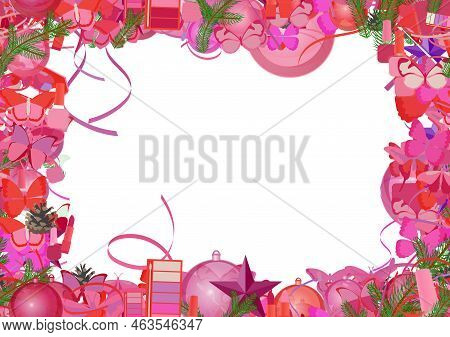 Background Pattern Abstract Seamless Design Texture. Border Frame, Transparent Background. Theme Is