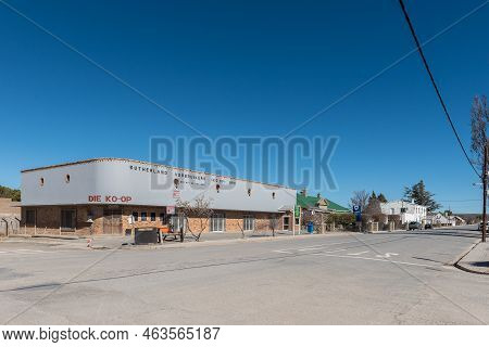 Sutherland, South Africa - Sep 3, 2022: A Street Scene, With Businesses, In Sutherland In The Northe