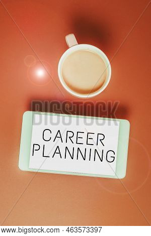 Text Showing Inspiration Career Planning. Word For Stepwise Planning Of One S Is Possible Profession