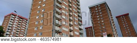 Council Flats In Poor Housing Estate With Many Social Welfare Issues In Linwood