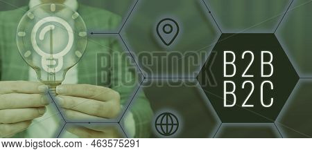 Text Showing Inspiration B2b B2c. Internet Concept Two Types For Sending Emails To Other Showing Out