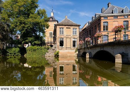 Bridge Over A Canal In The Belgian City Lier