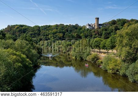 View Over The River Lahn Near Runkel