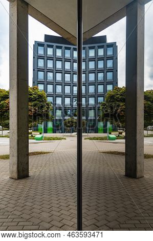 Wroclaw, Poland - September 2021: Buildings At Campus Of The Wrocław University Of Technology