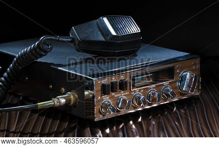Cb Radio That Runs On Sideband On A Bronze And Wavy Surface
