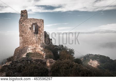 Ruins Of The Medieval Castle Of Portilla - Zabalate, Alava, Basque Country.