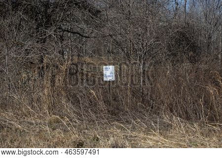 Bayou Cocodrie National Wildlife Refuge Louisiana/usa - February 4 2022: Small Area Beyond This Poin
