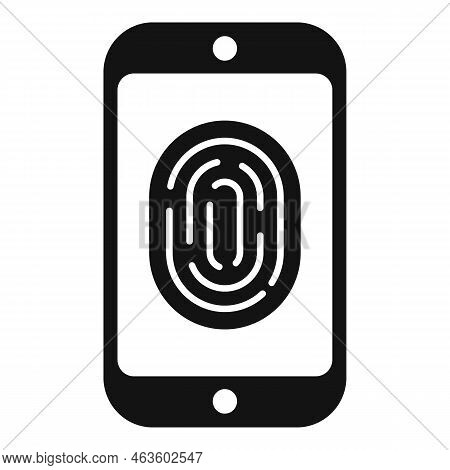 Fingerprint Icon Simple Vector. Data Protect. Safe Personal