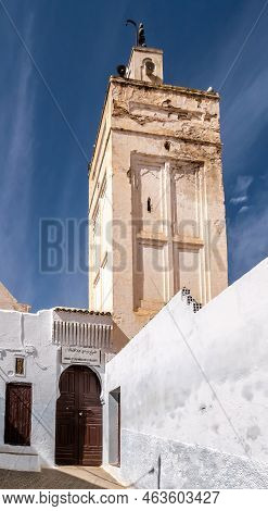 Moulay Idris, Morocco - September 18,2022 - View At The Entrance To The Mosque And Mausoleum Complex