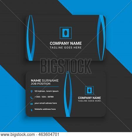 Modern Business Card. Simple Business Card Design. Creative And Elegant Business Card Design. Simple