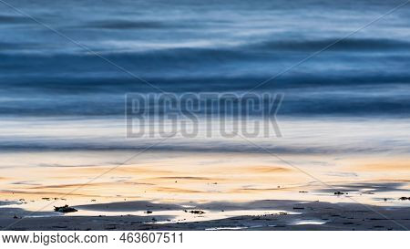 Beautiful Summer Sunset Landscape Image Of Widemouth Bay In Devon England With Golden Hour Light Oce