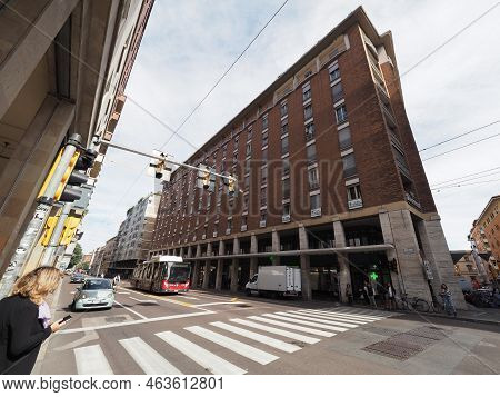 Modern Architecture In Via Marconi Street In Bologna