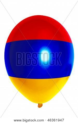 Ermenistan Ulusal bayrak içinde renkli balon