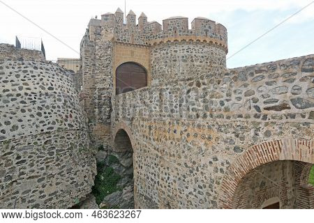 Walls Of Almunecar Castle In Andalucia , Spain
