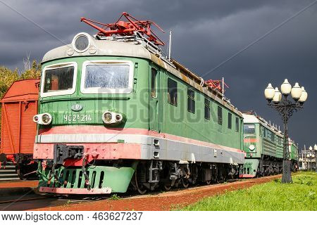 Chelyabinsk, Russia - September 17, 2016: Czechoslovak Electric Mainline Dc Passenger Locomotive Chs