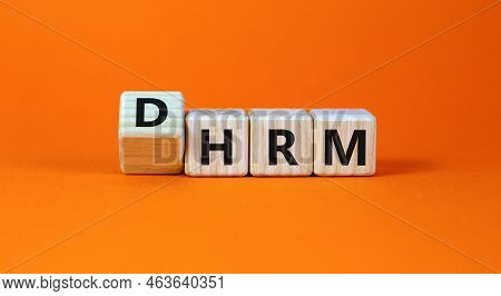 Dhrm, Domestic Human Resource Management Hrm Symbol. Words Dhrm, Domestic Human Resource Management 