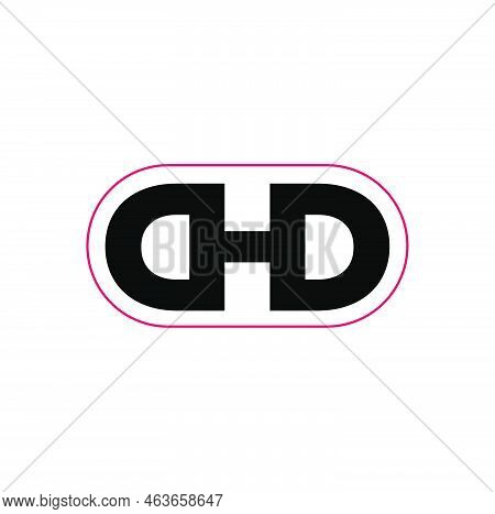 Dhd Company Name Initial Letters Monogram. Dhd Icon.