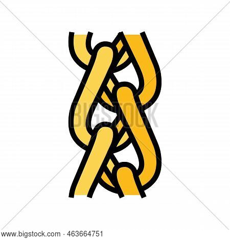 Spiga Wheat Chain Color Icon Vector. Spiga Wheat Chain Sign. Isolated Symbol Illustration