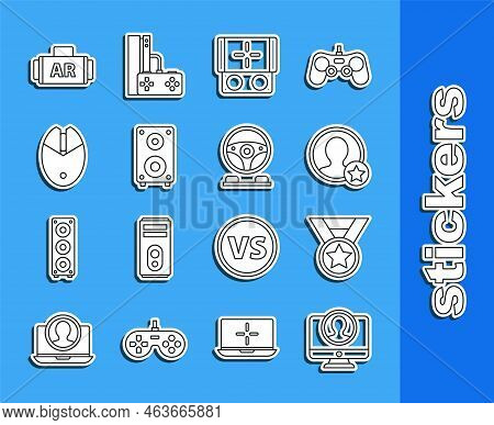 Set Line Create Account Screen, Medal, Premium Create, Portable Video Game Console, Stereo Speaker, 