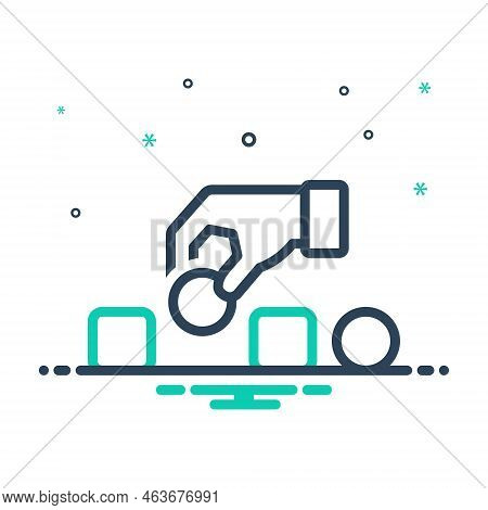 Mix Icon For Choosing Pick Select Take Prefer Opt Lift Shape Hand-picking