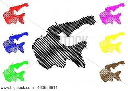 Flotta Island (united Kingdom Of Great Britain And Northern Ireland, Scotland, Orkney) Map Vector Il