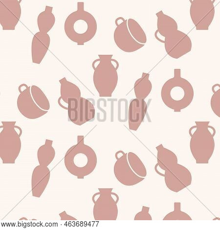 Ceramics Icons Collection Flat Vector Illustration. Cups, Crockery, Pottery Workshop, Ceramics Class