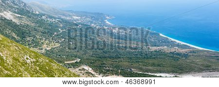 Estate costa vista da Llogara Pass (albania)