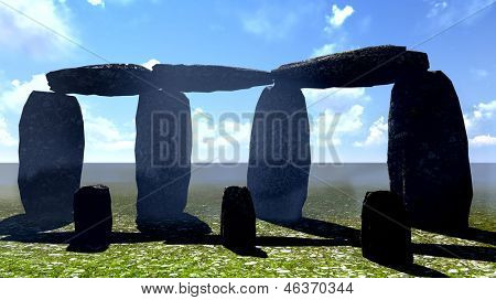 Stonehenge sanctuary i nærheden af Amesbury i England