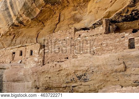 Wall Standing In Alcove In Mug House In Mesa Verde National Park