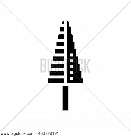 Step Drill Bit Glyph Icon Vector. Step Drill Bit Sign. Isolated Symbol Illustration