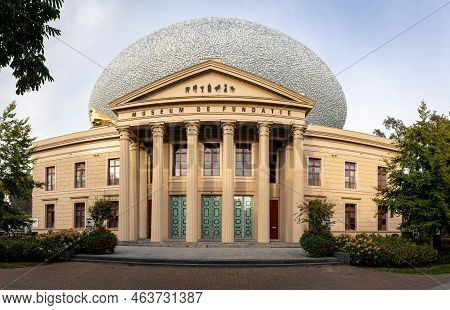 Zwolle, Province Overijssel, The Netherlands, 16.10.2022, Panoramatic View Of The Neoclassical Build