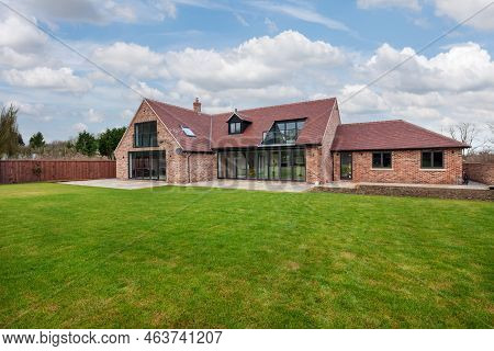 Dry Drayton, Cambridgeshire - Jan 10 2017: Brand New Substantial Modern Contemporary Home With Lands