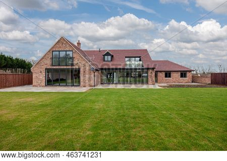 Dry Drayton, Cambridgeshire - Jan 10 2017: Brand New Substantial Modern Contemporary Home With Lands