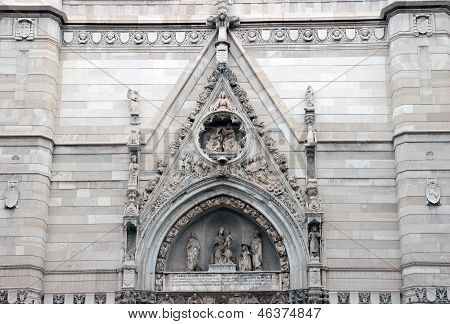 Cathedral Facade In Naples