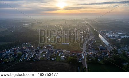 Rijkevorsel, Belgium, 19th Of September, 2022, Little Village Of Sint Jozef, On The Canal Dessel Sch
