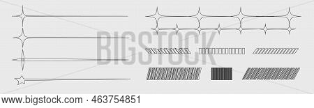 Collection Of Y2k Elements. Minimalist Geometric Elements. Ornaments For Decoration. Isolated On Bac