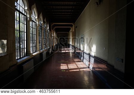 Bucharest, Romania - October 18, 2022: Details With The Interior Of Scoala Centrala National College