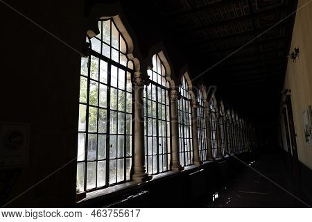 Bucharest, Romania - October 18, 2022: Details With The Interior Of Scoala Centrala National College
