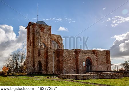 Veliky Novgorod, Russia - October 09, 2022: Remains Of The 12th-century Church Of The Annunciation A