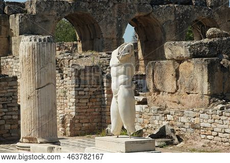Hadrianic Baths In Aphrodisias Ancient City In Geyre, Aydin, Turkiye
