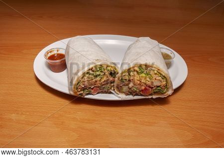 Authentic Tex Mex Cuisine Food Known As The Buritto