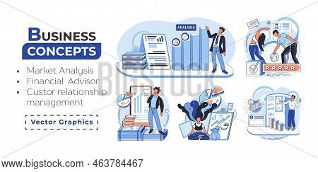 Market Statistics Analysis, Financial Advisor, Customer Relationship Management Business Themes Meta