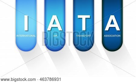 Iata As International Air Transport Association Acronym Isolated, 3d Rendering