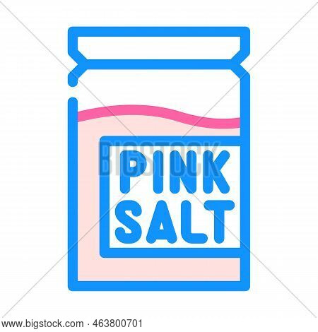 Himalayan Pink Salt Color Icon Vector. Himalayan Pink Salt Sign. Isolated Symbol Illustration