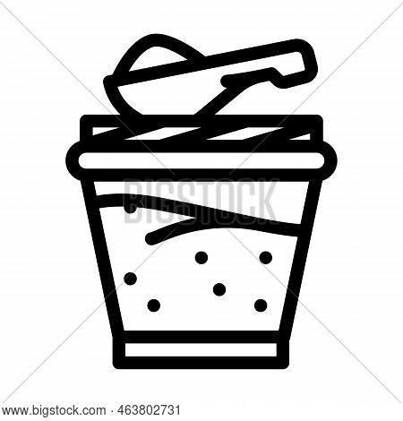 Ghee Milk Product Line Icon Vector. Ghee Milk Product Sign. Isolated Contour Symbol Black Illustrati