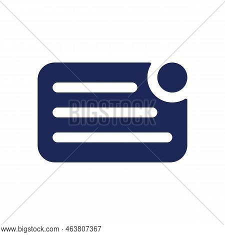 Notification From Main Menu Black Glyph Ui Icon. Communication Tool. User Interface Design. Silhouet