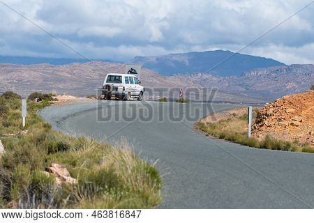 Cederberg, South Africa - Sep 4, 2022: Top Of The Katbakkies Pass In The Western Cape Cederberg. A V