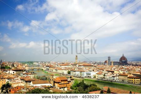 Panorama ve Florencii, Duomo a Palazzo Vecchio